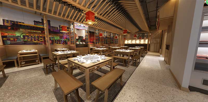 匠心蜀味餐饮门店环境展示签言签语2